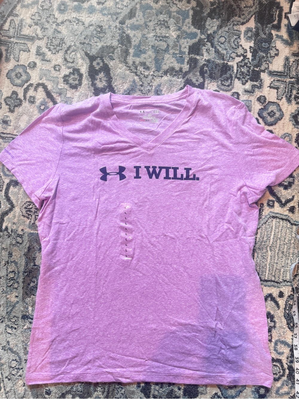 Under Armour Women’s 'I WILL' V-Neck Tee - Purple
